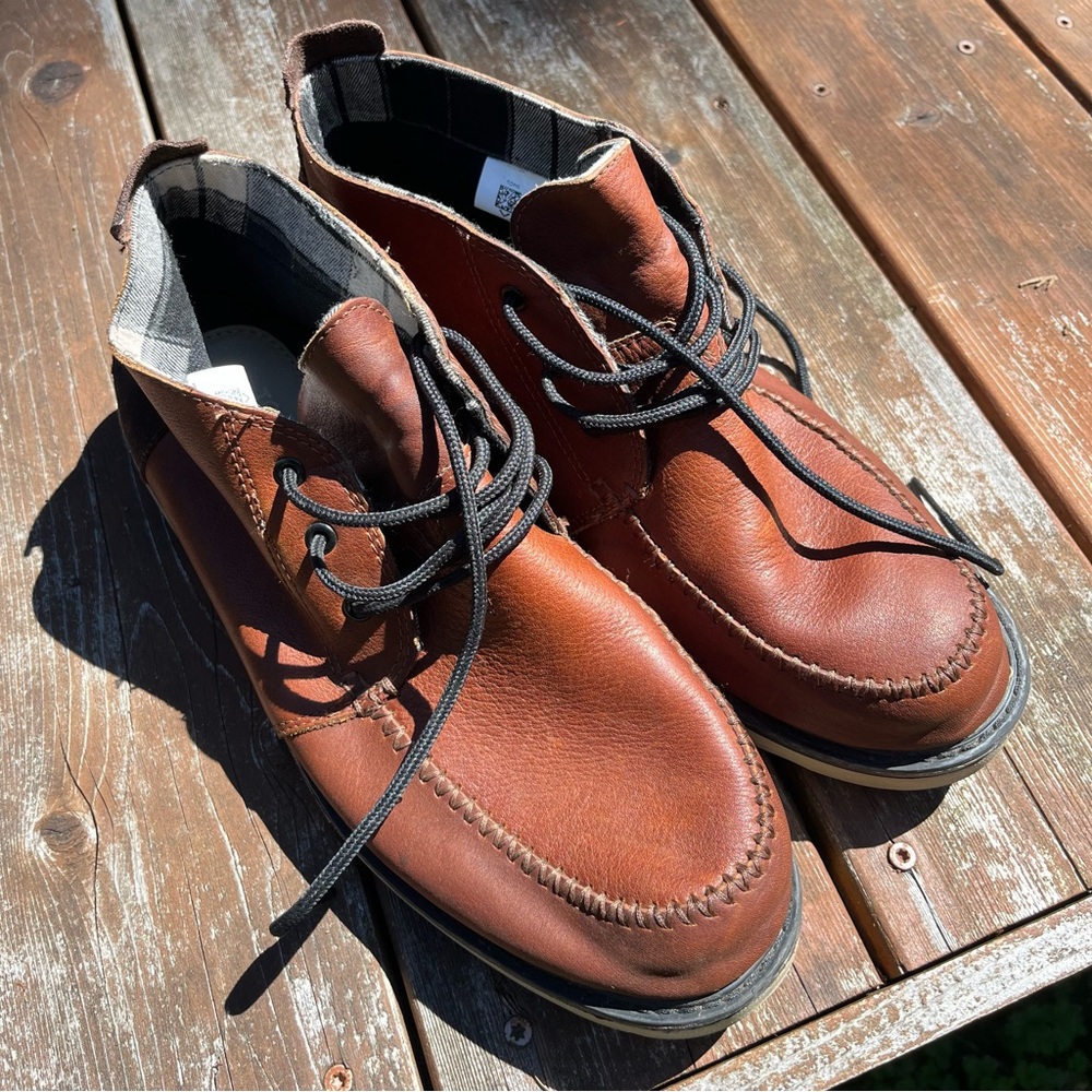 Toms Men's Tan Leather Boots